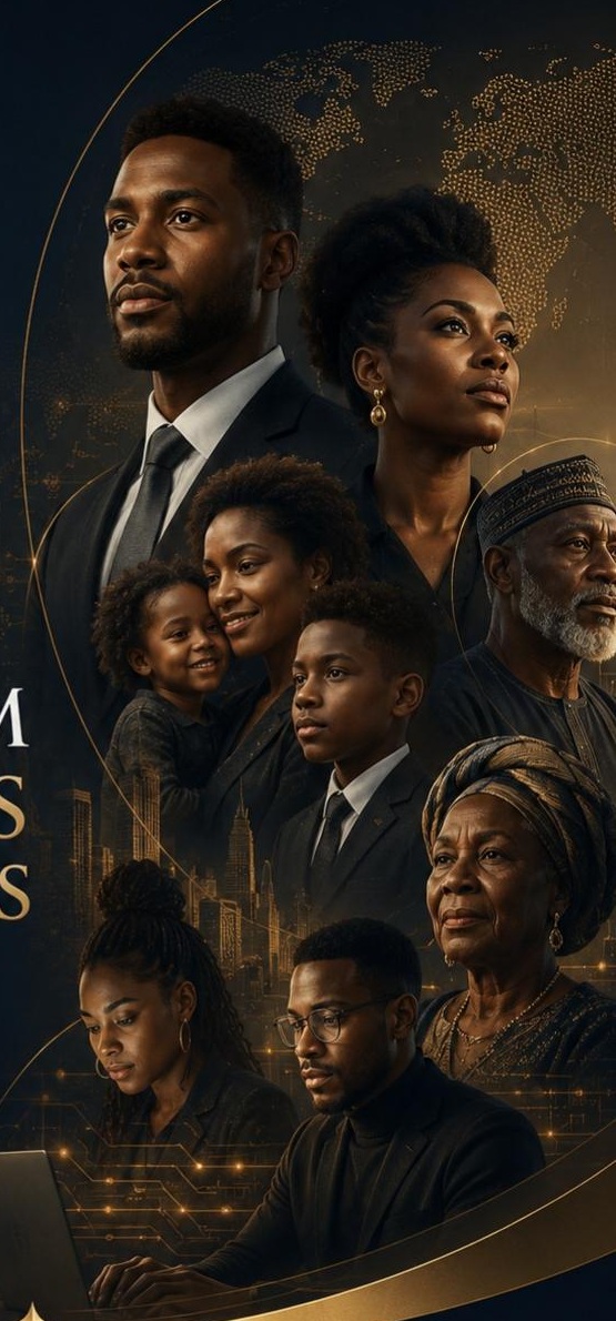 Black families and leaders representing generations building together